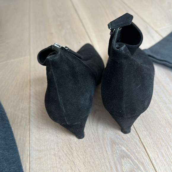 PRADA black angle bootie in black suede size 37 - Picture 4 of 4